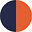 Matte Navy Orange