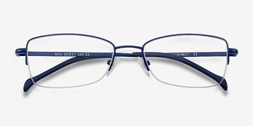 Bleu marine  Ecru -  Coloré Métal Lunettes de vue