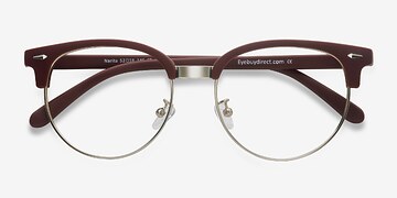 Matte Burgundy Narita -  Vintage Plastique Lunettes de vue