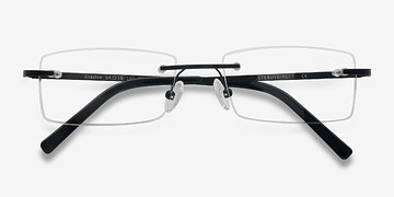 Noir Evasive -  Légèreté Métal Lunettes de vue