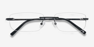Noir Port -  Légèreté Titanium Lunettes de vue