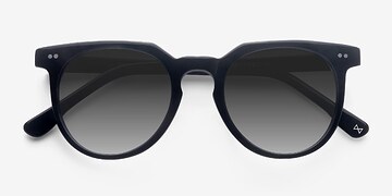 Jet Black Shadow -  Vintage Acétate Lunettes de soleil