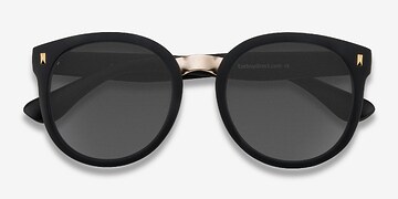 Matte Black Vedette -  Plastic, Metal Lunettes de soleil