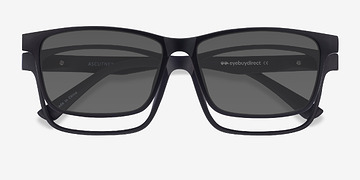 Noir Ascutney Clip-On -  Plastique Lunettes de vue