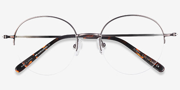 Gunmetal Albee -  Vintage Métal Lunettes de vue