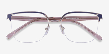 Silver Dark Blue Piccadilly -  Métal Lunettes de vue