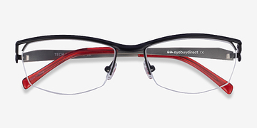 Black Red Tech -  Métal Lunettes de vue