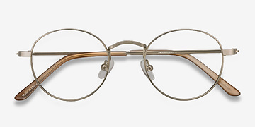 Argenté Cupertino -  Vintage Métal Lunettes de vue