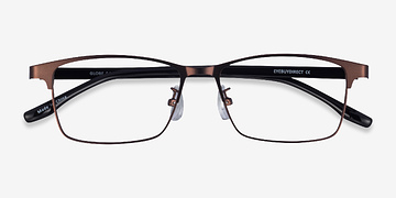 Matte Coffee Black Globe -  Métal Lunettes de vue