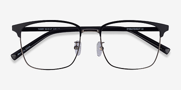 Black Gunmetal Terry -  Plastique Lunettes de vue