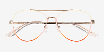 Gradient Orange Sparkle -  Métal Lunettes de vue