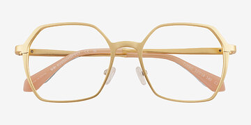 Matte Gold Turbo -  Alliage d’Aluminium Lunettes de vue