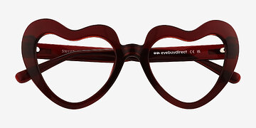 Burgundy Sweetie -  Plastique Lunettes de vue
