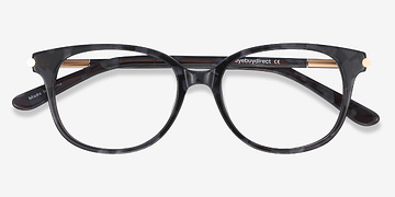 Gray Floral Jasmine -  Métal Lunettes de vue