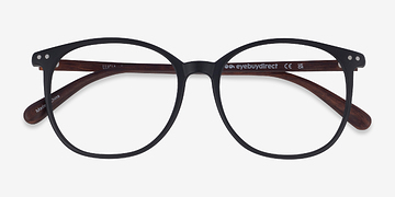 Matte Black Lucia -  Légèreté Plastique Lunettes de vue
