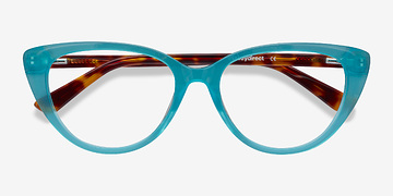 Turquoise & Tortoise Anastasia -  Mode Acétate Lunettes de vue