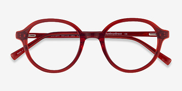 Clear Red Satisfy -  Geek Acétate Lunettes de vue