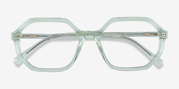 Clear Green Dream -  Coloré Acétate Lunettes de vue