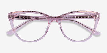 Clear Pink Rose Gold Felicity -  Acétate Lunettes de vue