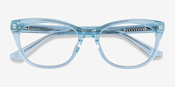 Clear Blue Silver Arabesque -  Acétate Lunettes de vue