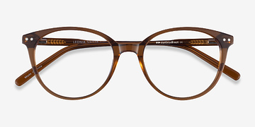 Clear Brown Leonia -  Acétate Lunettes de vue