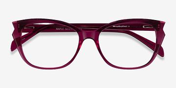 Clear Burgundy Maple -  Acétate Lunettes de vue