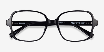 Noir Poplar -  Plastique Lunettes de vue