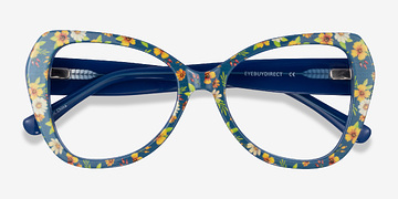 Blue Floral Superbloom -  Acétate Lunettes de vue