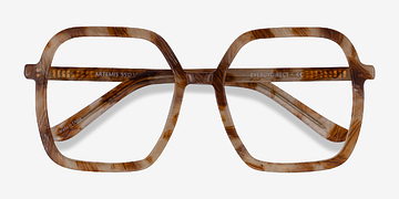 Brown Striped Artemis -  Acétate Lunettes de vue