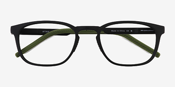 Matte Black Attain -  Plastique Lunettes de vue
