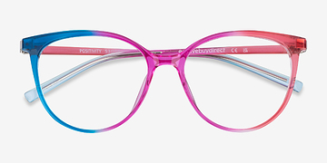 Purple Pink Rainbow Positivity -  Plastique Lunettes de vue