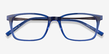 Bleu Stanza -  Acetate, Metal Lunettes de vue