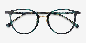 Green Floral Aloft -  Mode Acetate, Metal Lunettes de vue