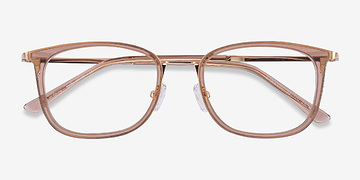 Clear Brown Barnaby -  Coloré Acetate, Metal Lunettes de vue