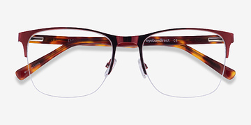 Burgundy & Tortoise Emmerson -  Acetate, Metal Lunettes de vue