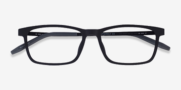 Matte Black Rebus -  Plastique Lunettes de vue