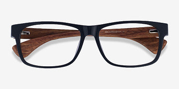 Dark Gray & Wood Taiga -  Bois mixte Lunettes de vue