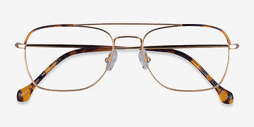 Gold Tortoise Arizona -  Métal Lunettes de vue