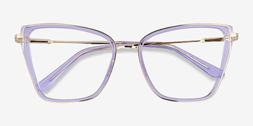 Clear Blue Purple Jacqueline -  Métal Lunettes de vue