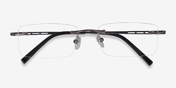 Gunmetal Percy -  Légèreté Métal Lunettes de vue
