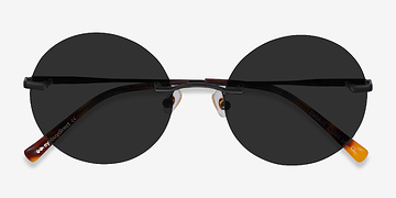 Noir Chorus -  Métal Lunettes de soleil