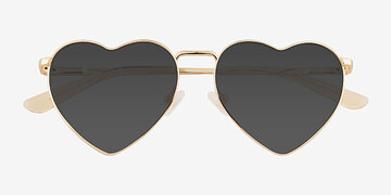 Doré Wonderful -  Métal Lunettes de soleil