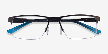 Brown  Blue Interception -  Métal Lunettes de vue