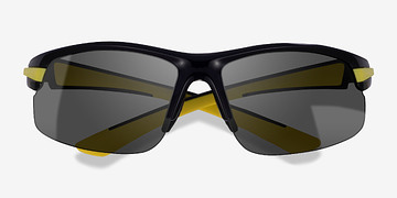 Black Yellow Match -  Plastique Lunettes de soleil