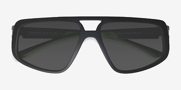 Noir Rodgers -  Plastique Lunettes de soleil
