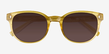 Crsytal Yellow Seabright -  Plastique Lunettes de soleil