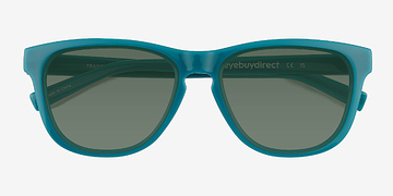 Shiny Solid Green Frasier -  Plastique Lunettes de soleil