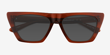 Translucent Dark Brown Ponga -  Écoresponsables Lunettes de soleil