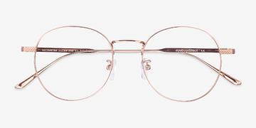 Or rose Geometry -  Légèreté Titanium Lunettes de vue