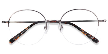 Gunmetal Albee -  Vintage Métal Lunettes de vue